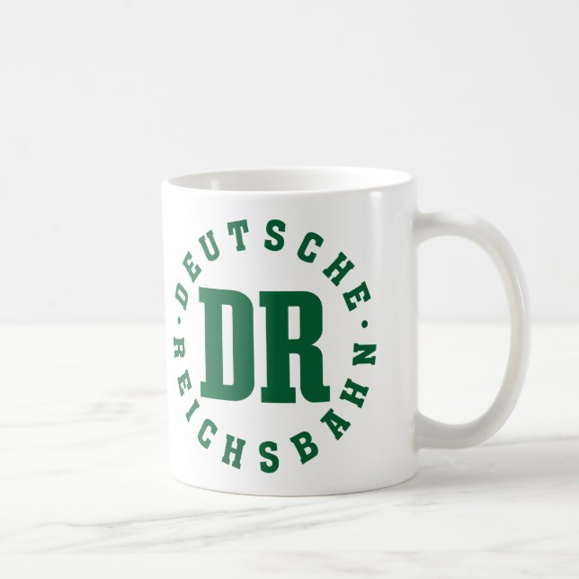 GDR / DDR Railway - Deutsche Reichsbahn Sign Kaffemugg (Höger)