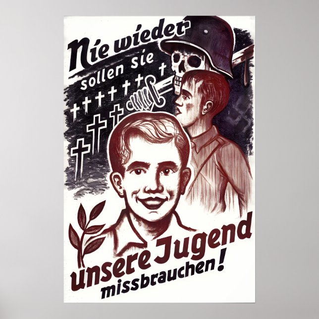 GDR Propaganda Poster Never shall they abuse our (Framsidan)