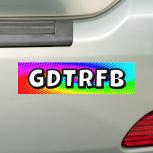 GDTRFB - du kan ändra ord Bildekal