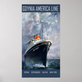Gdynia America Line Poster