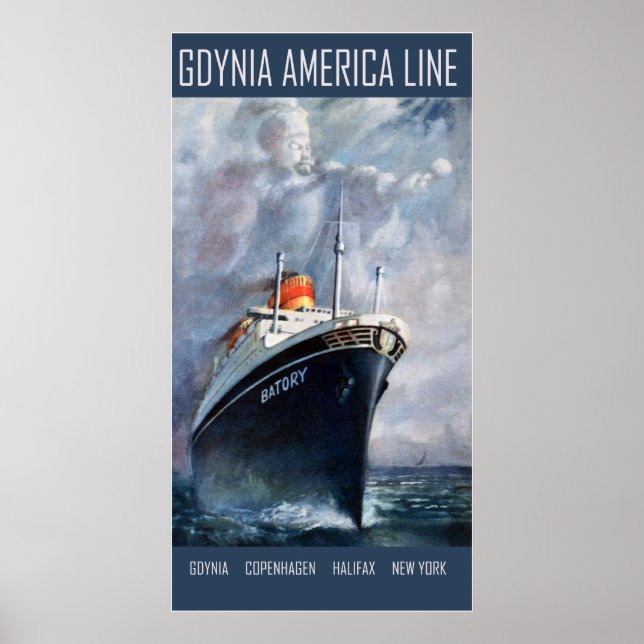 Gdynia America Line Poster (Framsidan)