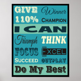 Ge 110 % inspirationsmotiv poster
