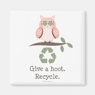 Ge A Hoot Återvinna Magnet