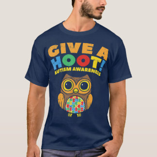 Ge A Hoot Autism Awareness Uggla Bird Älskare T Shirt