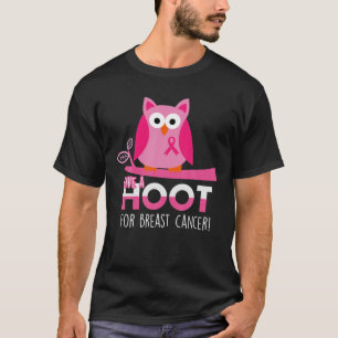 Ge A Hoot for Breast Cancer Awareness, Rosa Ribb T Shirt
