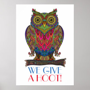 GE A HOOT - Poster till skola/var som helst