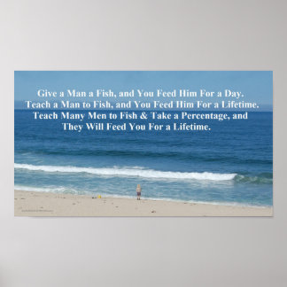 Ge a Man a Fish Poster