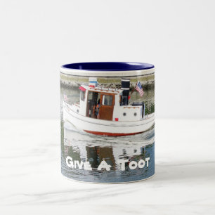 Ge a Toot Tug Boat Coffee Mugg