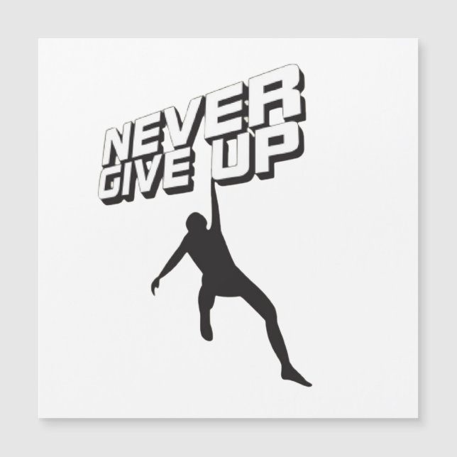 Ge aldrig upp (Framsida)