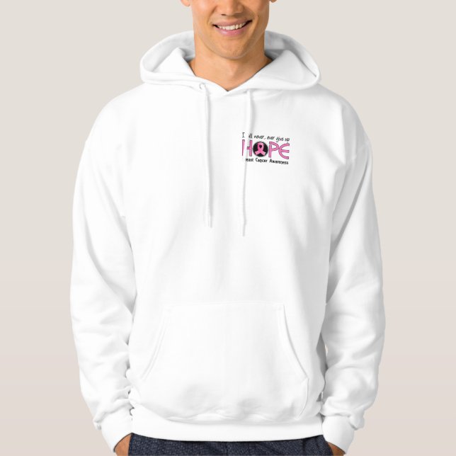 Ge aldrig upp bröstcancer för hopp 5 sweatshirt (Framsida)