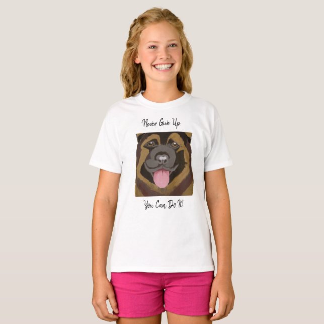 Ge aldrig upp. Du klarar det! T Shirt (Hel framsida)