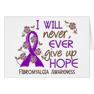 Ge aldrig upp fibromyalgiaen för hopp 4 hälsningskort