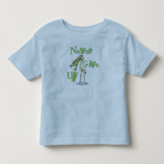 Ge aldrig upp grodan som kväv heronen tee shirt