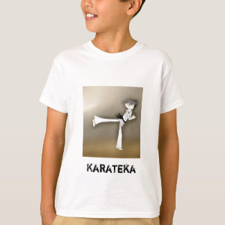 Ge aldrig upp Karateungetshirten Karateka Tee Shirt