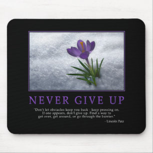 Ge aldrig upp Mousepad Musmatta