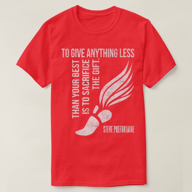 Ge allt mindre än bästa offertprefon t shirt (Design framsida)