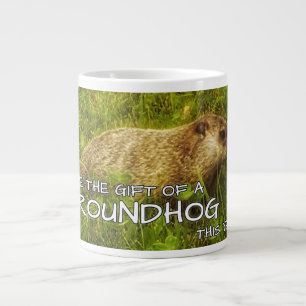 Ge är en gåva från Groundhog i år mugg Jumbo Mugg