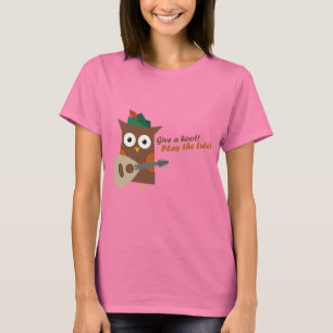 Ge är en hoot! Spela lute Tee Shirt