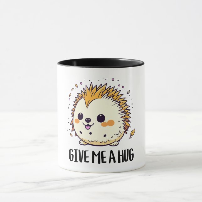 Ge är en väldigt söt hedgehog-design mugg (Center)