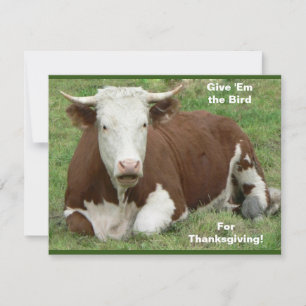 Ge är fågel för Thanksgiving! Helgdag, ZSSG Julkort