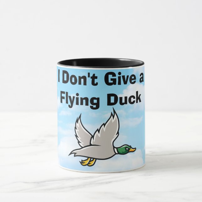 Ge är inte en flygande Anka Funny Mugg (Center)