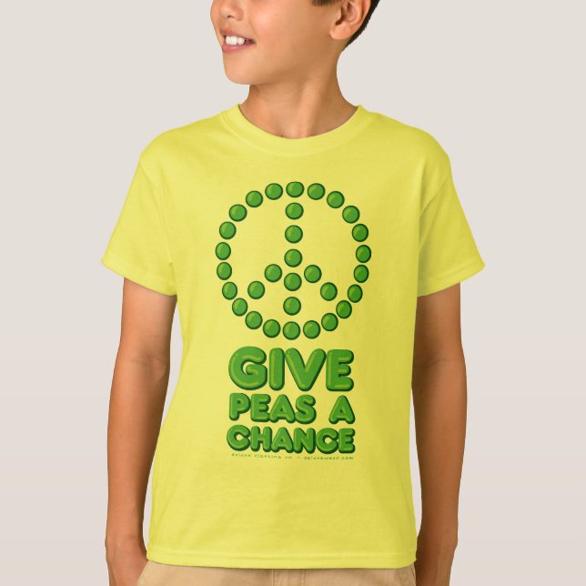 Ge ärtor en riskera t-shirt (Framsida)