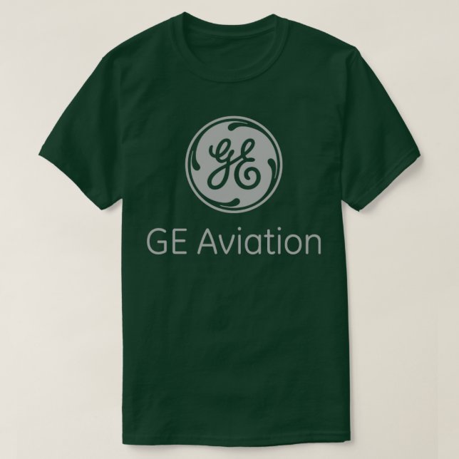 GE Aviation Grått T Shirt (Design framsida)