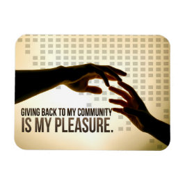 "Ge baksida är njutning" Motiveringsbekräftelse Magnet