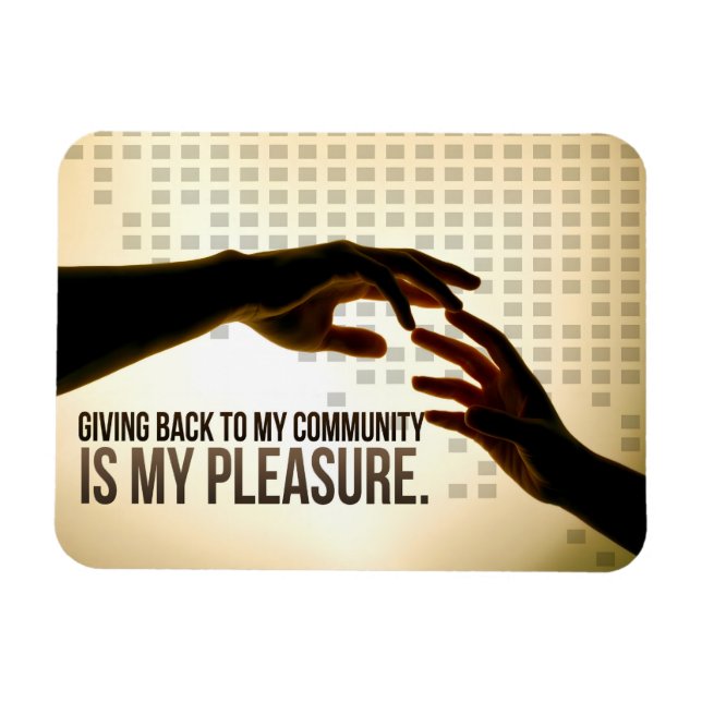 "Ge baksida är njutning" Motiveringsbekräftelse Magnet (Horisontell)