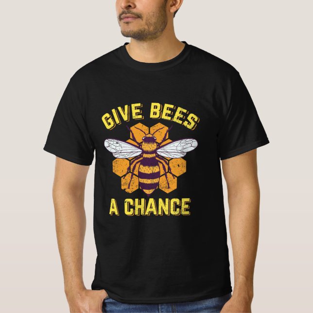 Ge Bees A Chance T Shirt (Framsida)