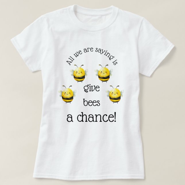 Ge bin en chans... t shirt (Design framsida)
