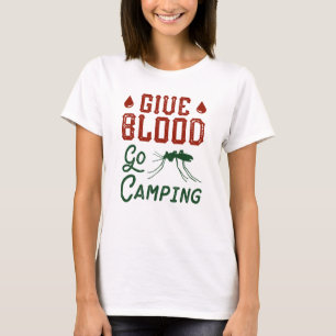 Ge Blod Åka Camping T Shirt