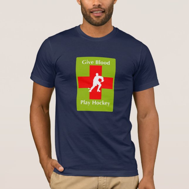 Ge blod, lekhockey tee (Framsida)