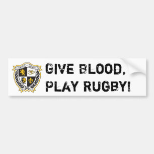 Ge blod, lekRugby! Bildekal