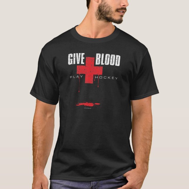 Ge blodlekhockey v2 t shirt (Framsida)