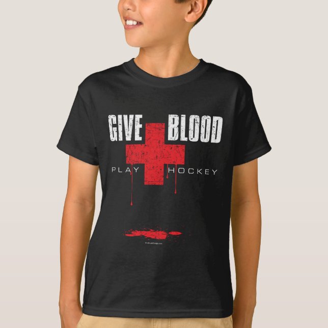 Ge blodlekhockey v2 tee shirt (Framsida)