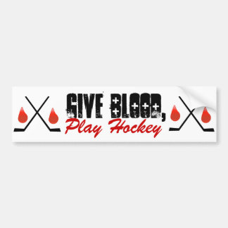 Ge Blood, Play Hockey Bildekal