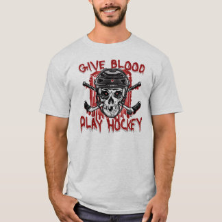 Ge Blood Play Hockey Black T-shirt