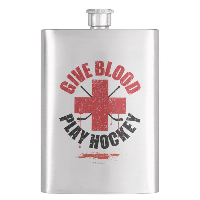 Ge Blood Play Hockey Hip-kolv Fickplunta (Framsidan)
