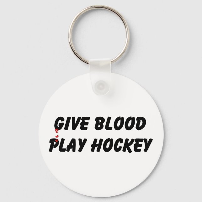 Ge Blood Play Hockey Nyckelring (Framsida)