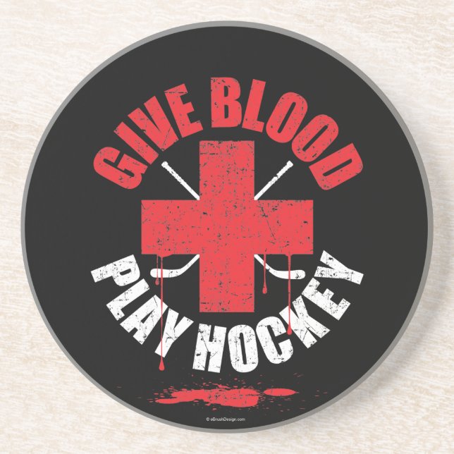 Ge Blood Play Hockey v1 Underlägg (Framsidan)