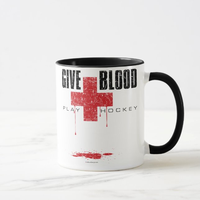 Ge Blood Play Hockey v2 Mugg (Höger)