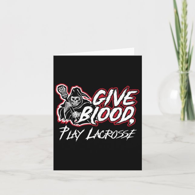 Ge Blood Play Lacrosse Kort (Framsida)