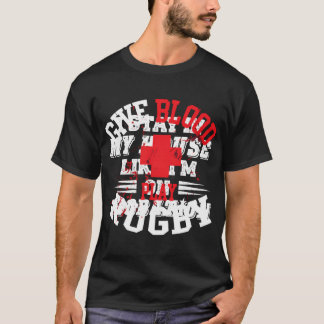 Ge Blood Play Rugby Player Jersey T Shirt