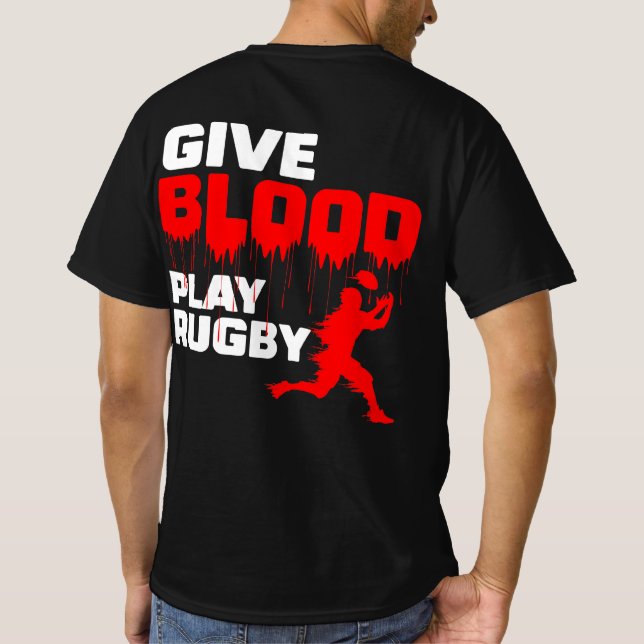 Ge Blood Play Rugby T Shirt (Baksida)