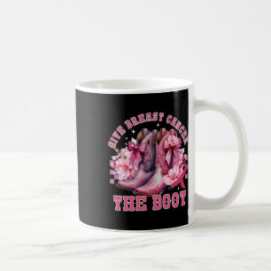 Ge bröstcancer Boot Cowgirl Cancer Awarene Kaffemugg