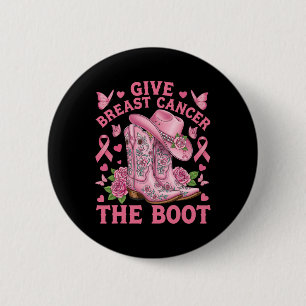 Ge bröstcancer Boot Cowgirl Cancer Awarene Knapp