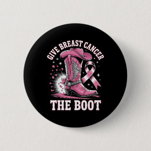 Ge bröstcancer Boot Cowgirl Cancer Awarene Knapp
