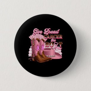 Ge bröstcancer Boot Cowgirl Cancer Awarene Knapp