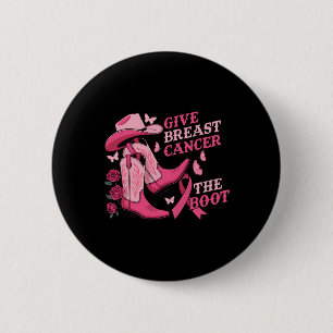 Ge bröstcancer Boot Cowgirl Cancer Awarene Knapp